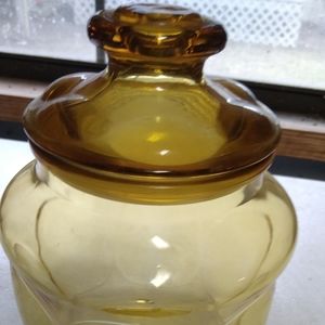 Glass jar with lid  cookie jar